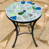 Dalle de Verre coffee table ~ 40cm diameter, 48cm high