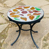 Dalle de Verre stool ~ 30cm diameter, 30cm high