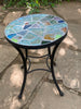 Dalle de Verre coffee table ~ 40cm diameter, 48cm high