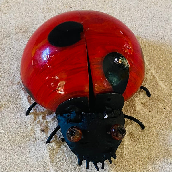 Blown Glass - sculpture 'Ladybug'