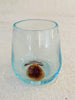 Blown glass - ‘Thumb’ler (short round dimple tumbler) ~ 300ml