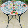 Dalle de Verre table ~ 80cm diameter, 77cm