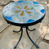 Dalle de Verre stool ~ 30cm diameter, 30cm high