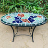 Dalle de Verre coffee table ~ 100 x 60cm oval, 50cm high