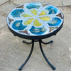 Dalle de Verre stool ~ 30cm diameter, 30cm high