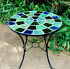 Dalle de Verre table ~ 80cm diameter, 77cm