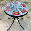 Dalle de Verre stool ~ 30cm diameter, 30cm high