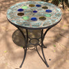 Dalle de Verre table ~ 60cm diameter, 77cm high