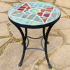 Dalle de Verre coffee table ~ 40cm diameter, 48cm high