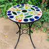 Dalle de Verre table ~ 60cm diameter, 77cm high