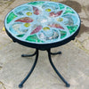 Dalle de Verre stool ~ 30cm diameter, 30cm high