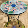 Dalle de Verre table ~ 80cm diameter, 77cm