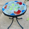 Dalle de Verre stool ~ 30cm diameter, 30cm high