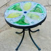 Dalle de Verre stool ~ 30cm diameter, 30cm high