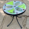 Dalle de Verre stool ~ 30cm diameter, 30cm high