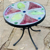 Dalle de Verre stool ~ 30cm diameter, 30cm high