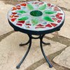 Dalle de Verre stool ~ 30cm diameter, 30cm high