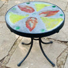 Dalle de Verre stool ~ 30cm diameter, 30cm high