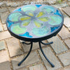 Dalle de Verre stool ~ 30cm diameter, 30cm high