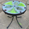 Dalle de Verre stool ~ 30cm diameter, 30cm high