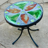 Dalle de Verre stool ~ 30cm diameter, 30cm high