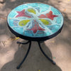 Dalle de Verre stool ~ 30cm diameter, 30cm high