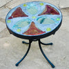 Dalle de Verre stool ~ 30cm diameter, 30cm high