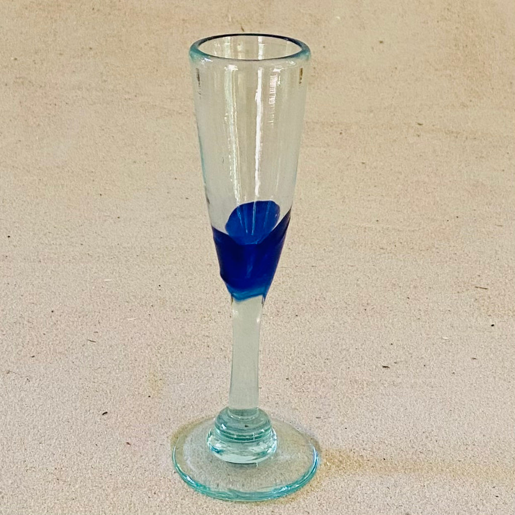 Blown glass - goblet (champagne flute)