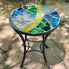 Dalle de Verre coffee table ~ 40cm diameter, 48cm high