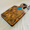 chopping board, small - chopping area 25x22cm, handle 15cm - total 39cm