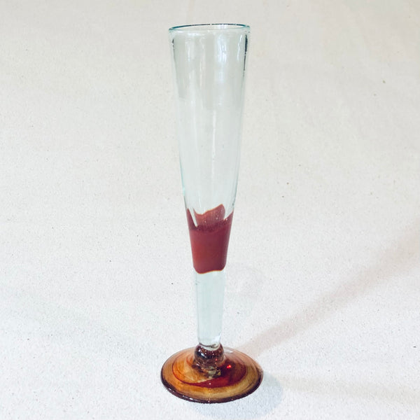 Blown glass - goblet (champagne flute)