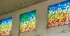 Dalle de Verre 'Hawaii' 18 panels ~ 1.2m square