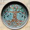 Dalle de Verre 'Tree of Life' panel ~ 1.2m dia