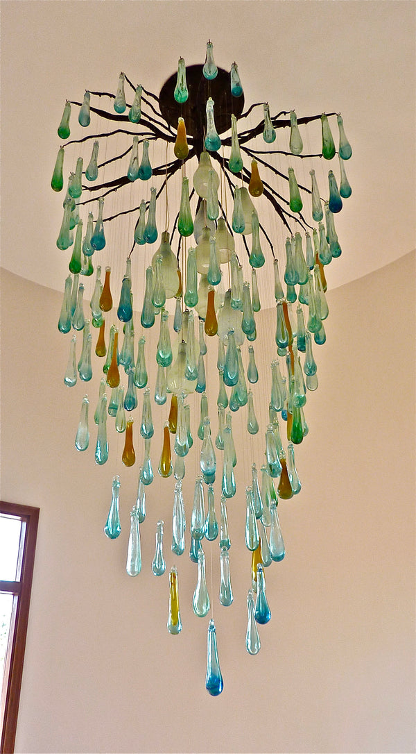 Chandelier 'Rain Drops' 3m x 1m