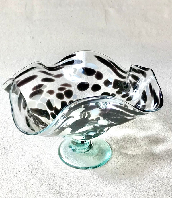 Blown glass - olive dish