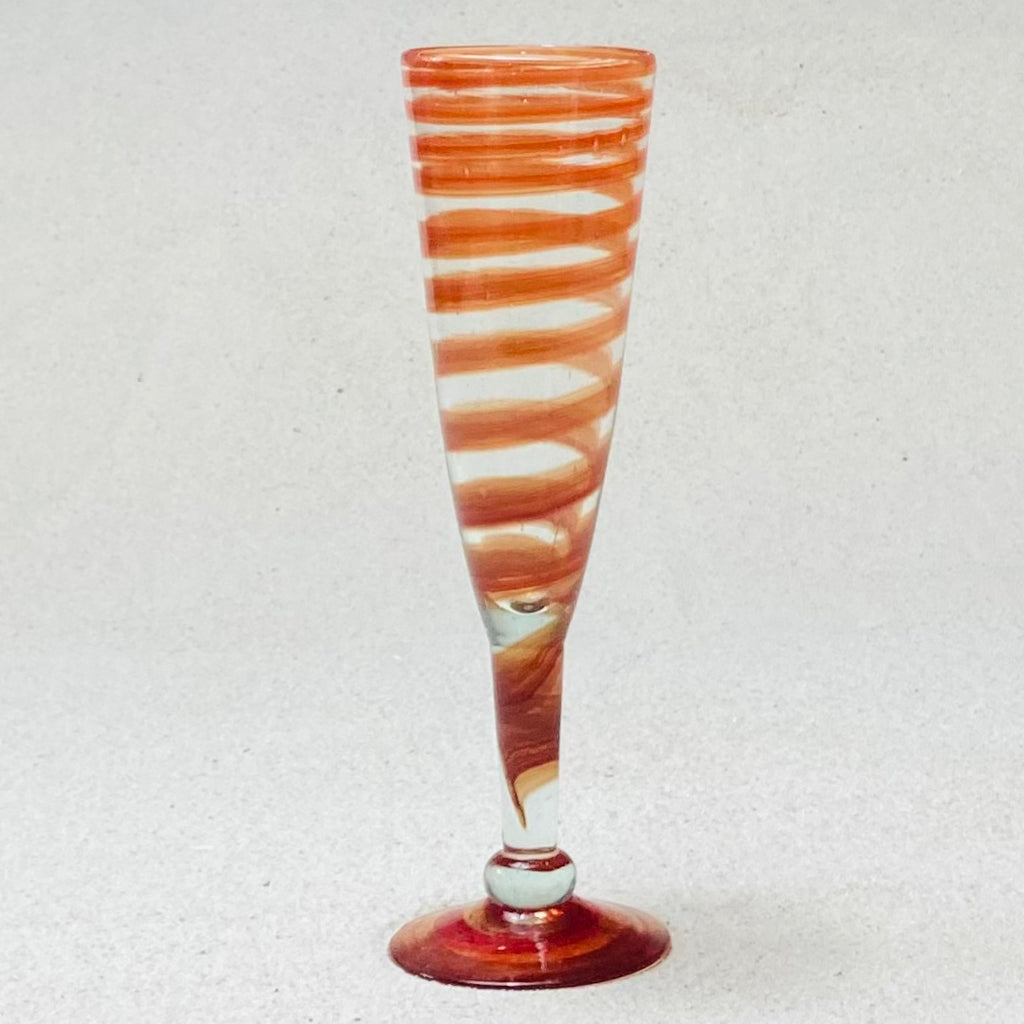 Blown glass - goblet (champagne flute)