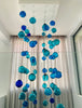 Chandelier 'Stringing the Blues' hanging cluster