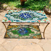 Dalle de Verre coffee table ~ 100 x 60cm rectangle, 50cm high