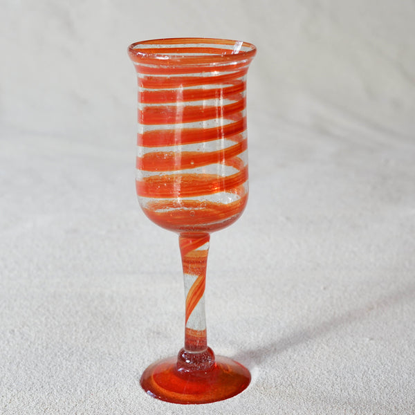 Blown glass - goblet (tall wine)